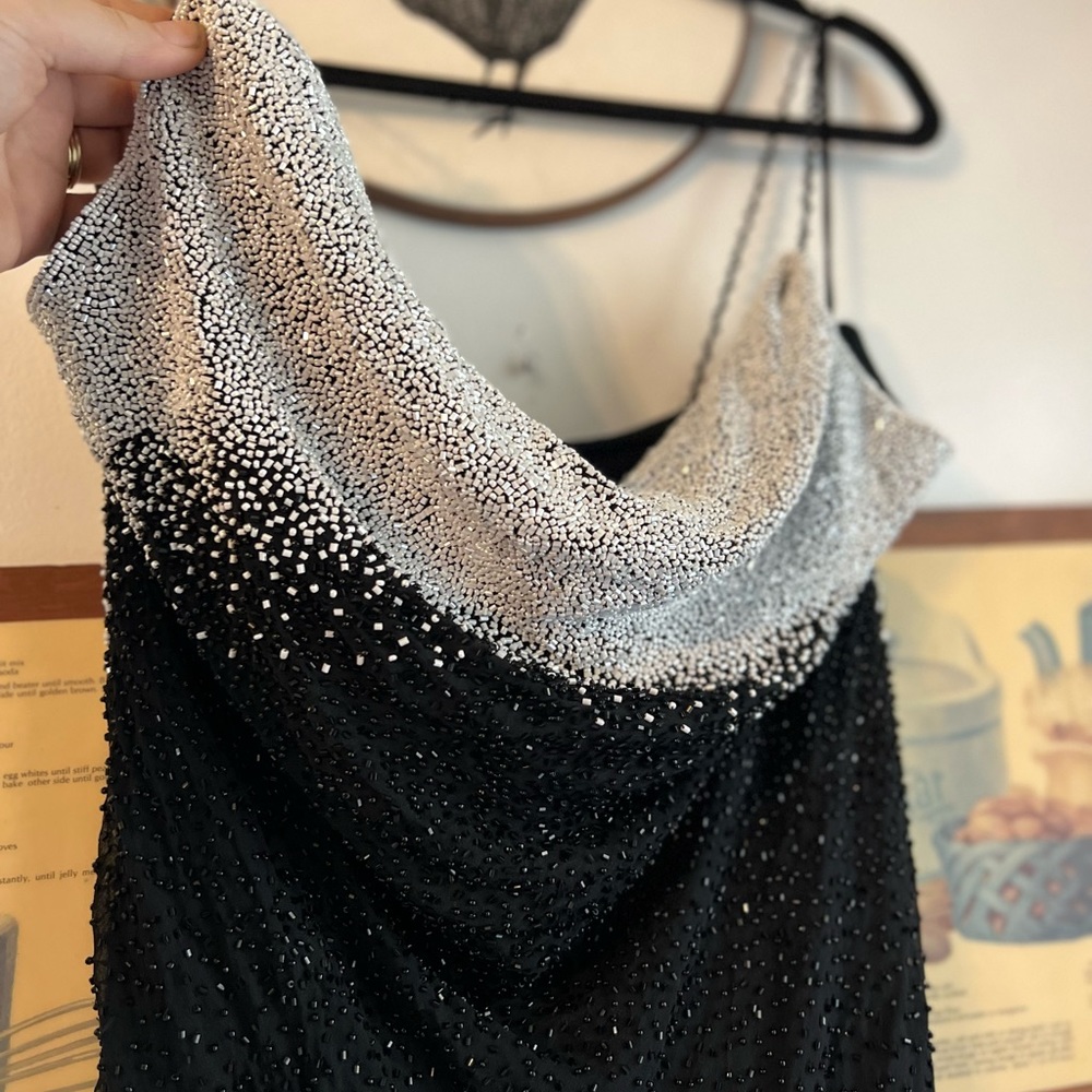 Sue wong vintage beaded silk gown